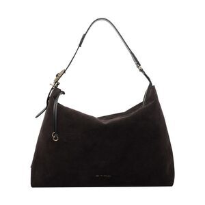 Etro Women Large Suede Rosette Shoulder Bag
